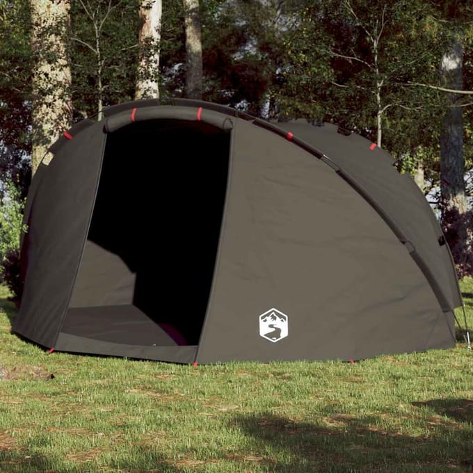 Vidaxl Tente de Pêche, 5 Personnes, Marron, Imperméable