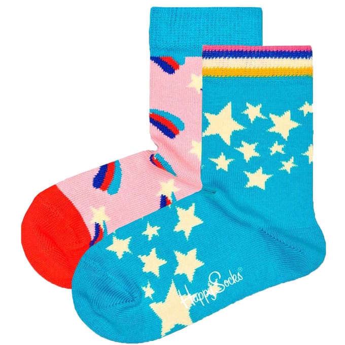 Happy Socks kids 2P sokken shooting star multi