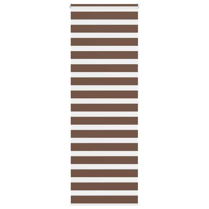 vidaXL - Zebra - rolgordijn - 90x200 - cm - stofbreedte - 85,9 - cm - polyester - bruin