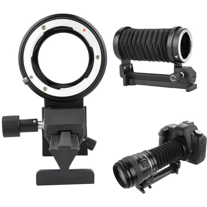 Macro Close Up Balg Camera Verlengstuk Statiefadapter voor Sony NEX black