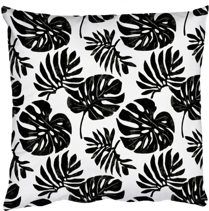 Sierkussens - Kussentjes Woonkamer - 40x40 cm - Modern - Monstera - Zwart