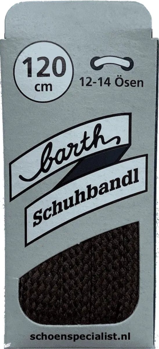 Veters - Middel Bruin - Platte - 120 CM  (Barth)