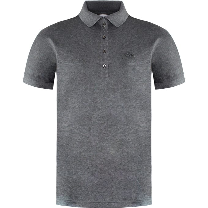 Lacoste Relaxed Fit Dames Grijs Poloshirt