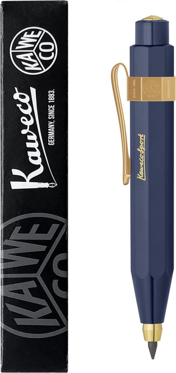 Kaweco - Vulpotlood - 3,2 - Sport Classic Navy - Nostalgic Octagonal Clip Vergoldet