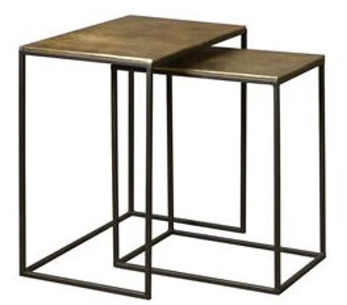 Tower Living - Renew Iron bijzettafel set vanaf 44 cm - brons