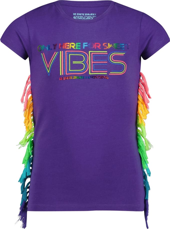 4PRESIDENT T-shirt meisjes - Deep blue - Maat 92 - Meiden shirt