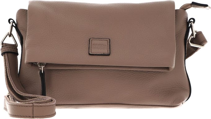 FREDsBRUDER Leren Schoudertas Triangle Crossbody Bag Muddy Taupe Bruine