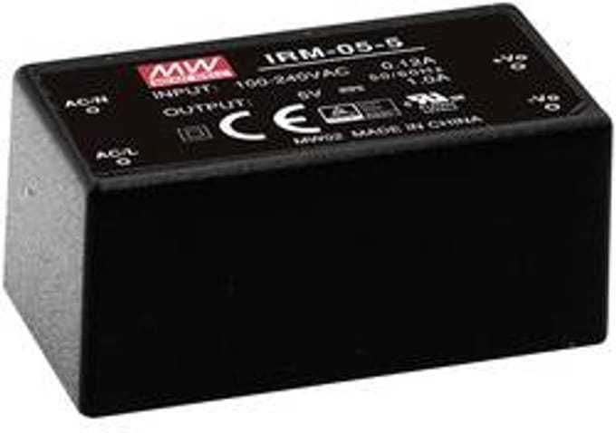 Mean Well IRM-05-5 AC/DC-printnetvoeding 5 V/DC 1 A 5 W