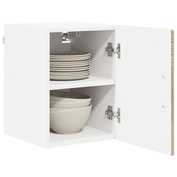 vidaXL - Wandkast - LUCCA - Sonoma - Eiken - 30 - x - 31 - x - 40 - cm - Bewerkt - hout