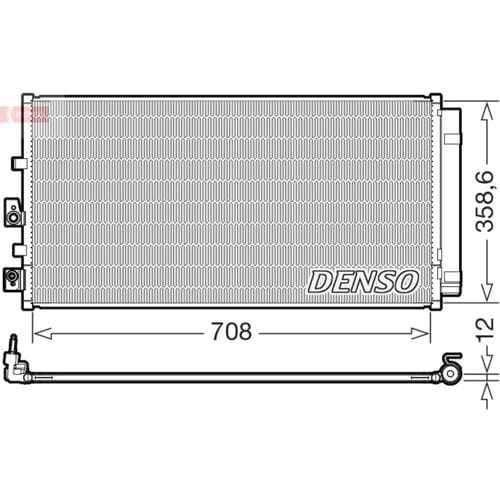 Condensator, airconditioning DENSO DCN10061
