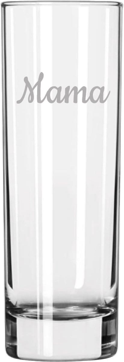 Gegraveerde longdrinkglas 22cl Mama