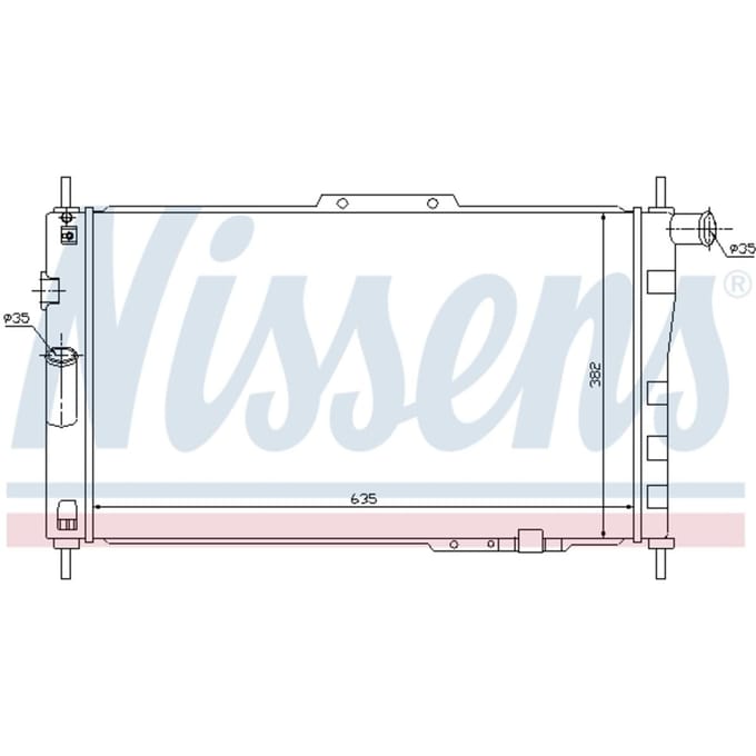 Radiator, motorkoeling NISSENS 61656