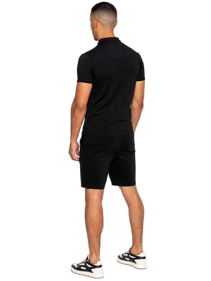 Enzo | Heren Polo Trainingspak Set - Zwart