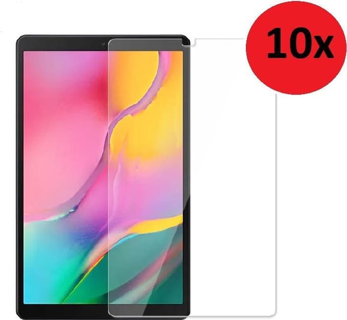 Geschikt voor Samsung Galaxy Tab A 2019 Screenprotector - 10.1 inch - Tab A 2019 Screen Protector Tempered 10x Bescherm Glas