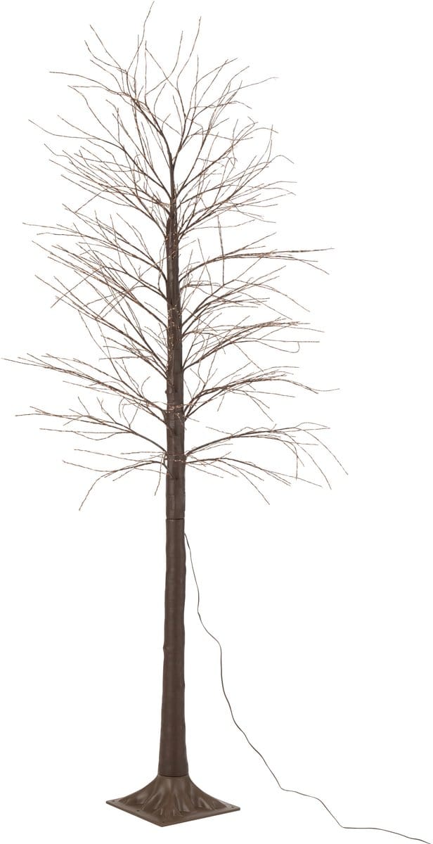 J-Line decoratie Boom 3000 Led - metaal - bruin - large