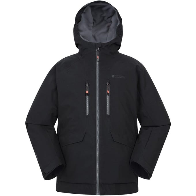Mountain Warehouse Kinder Blizzard Extreme Waterdichte Ski Jacket (Zwart)