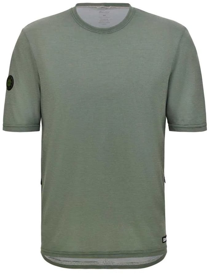 Santini Delta Line Tech T-shirt Met Korte Mouwen Groen M Man
