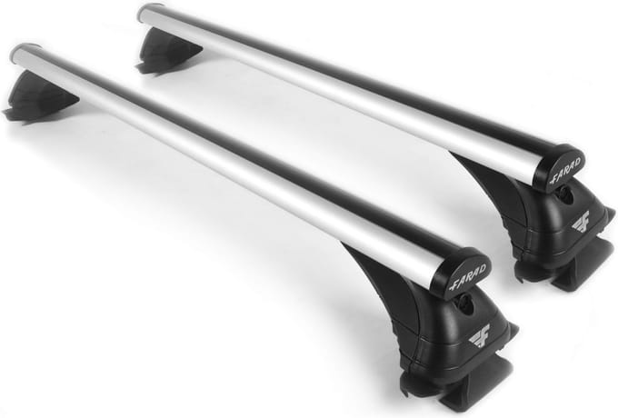 Dakdragers geschikt voor Dacia Duster vanaf 2023 open dakrailing - Aluminium - 100kg Laadvermogen - Merk Farad