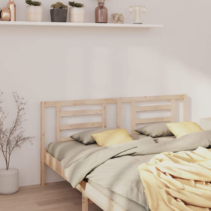 vidaXL - Hoofdbord - 166x4x100 - cm - massief - grenenhout