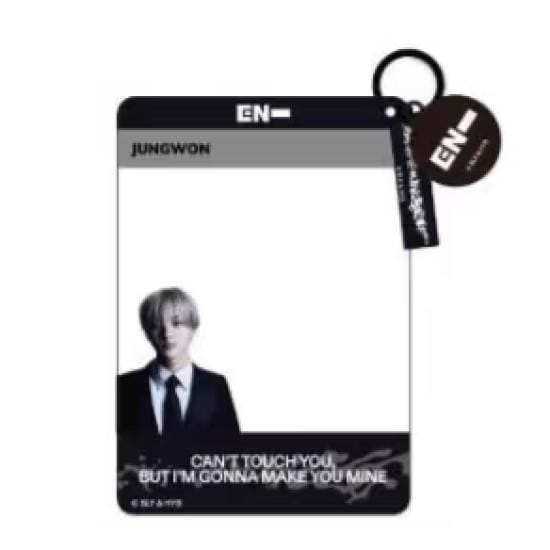 ENHYPEN x MINISO - Karakter Transparante Kaart Hanger JUNGWON gray