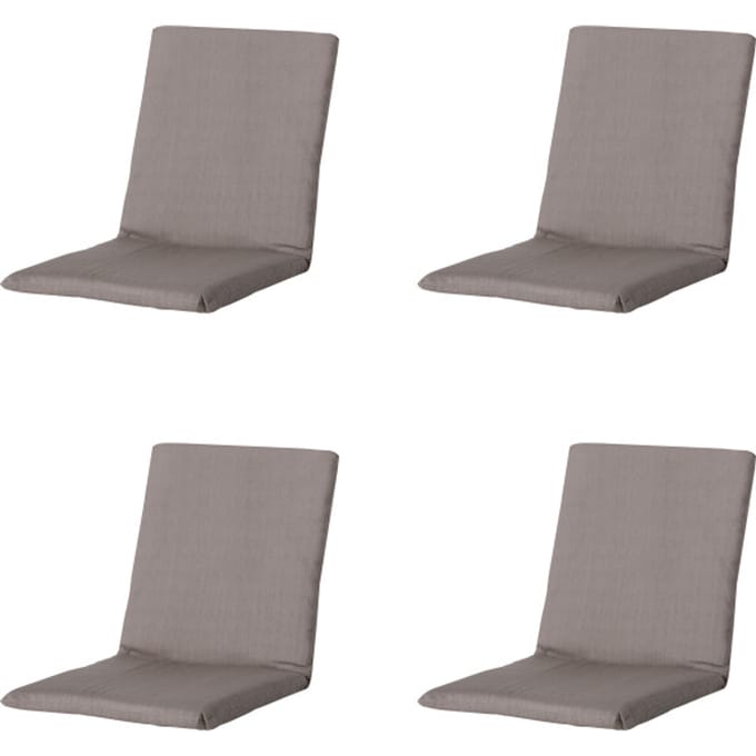 Madison stapelstoelkussen basic - 97x49x3cm set van 4