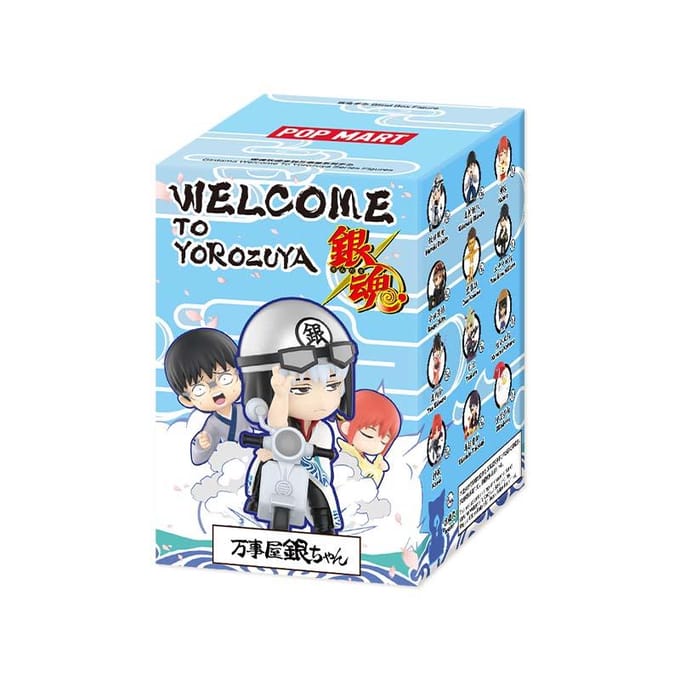 POP MART Gintama Welkom Bij Yorozuya Serie Figuren Blind Box blue