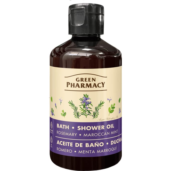 Green Pharmacy Bath And Shower Oil Rosemary And Moroccan Mint 250 ml