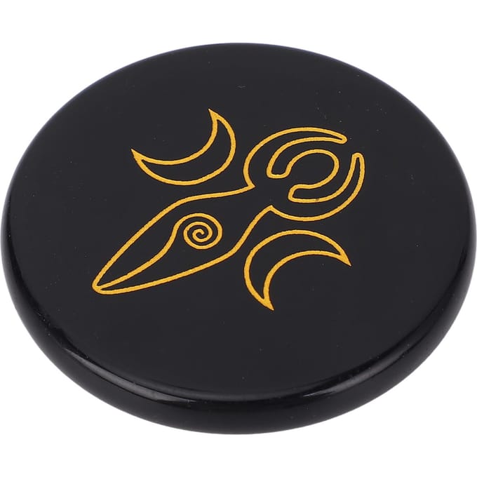Obsidienne Noire Multifonctionnelle de Poche Obsidienne Cristal Polissage Pierre de Paume pour Maison et Bureau yellow