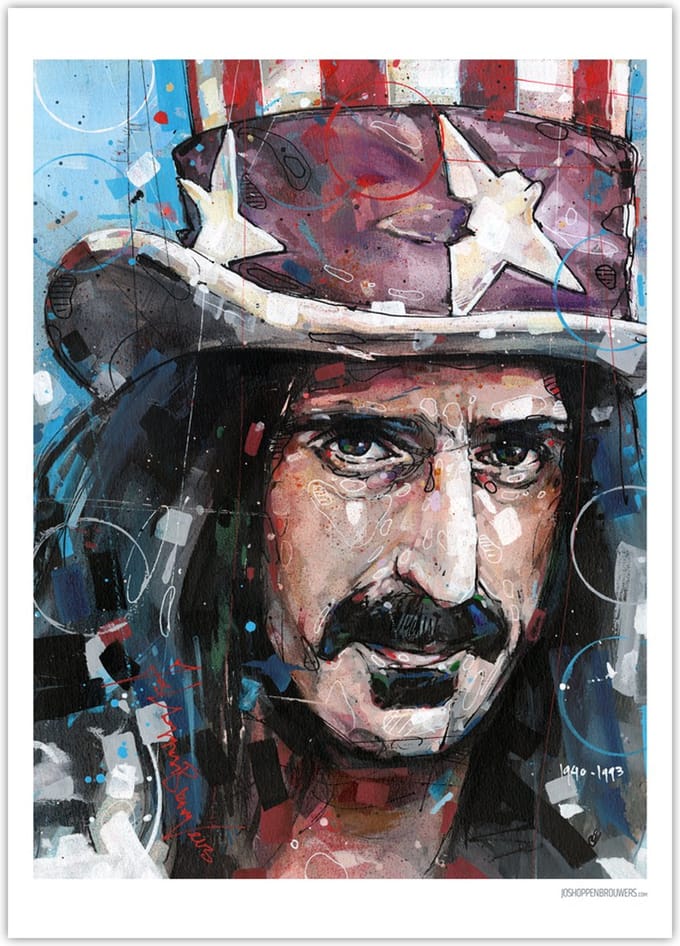 Frank Zappa poster 50x70 cm