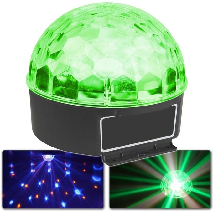 Discolamp - MAX Jelly LED discobal - Plug & play feestverlichting - Muziek gestuurd
