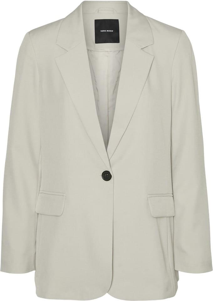 Vero Moda Blazer Vmrita Ls Loose Blazer Noos 10301699 Silver Lining Dames Maat - M