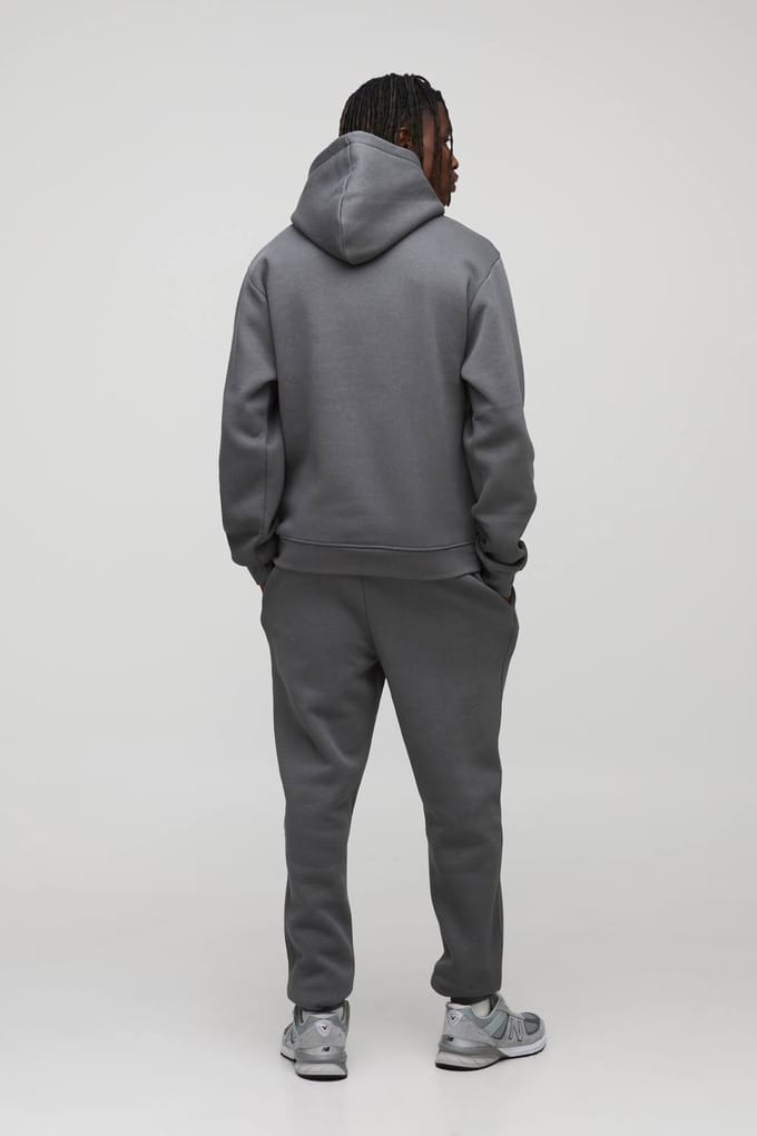Tall Essential Slim Fit Joggers | Charcoal | Size Medium