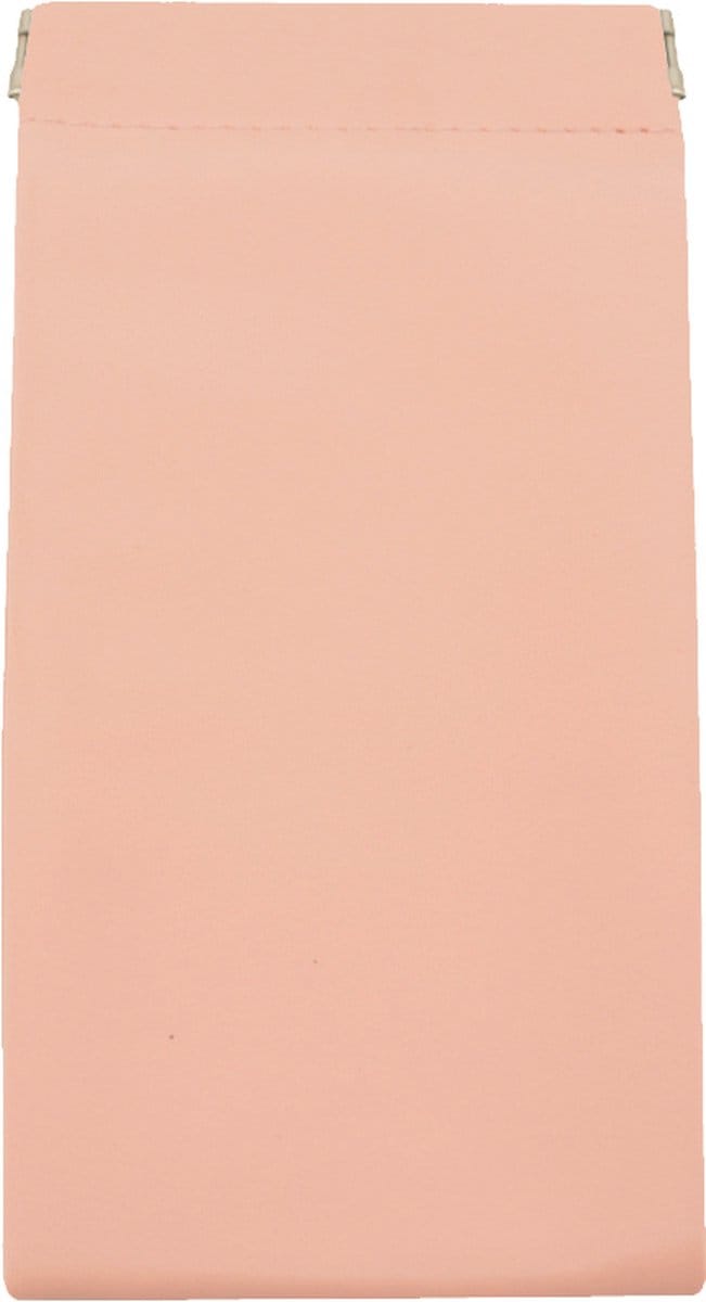 Knijpportemonnee / Brillenkoker - Roze | 18 x 8,5 cm | Kunstleer