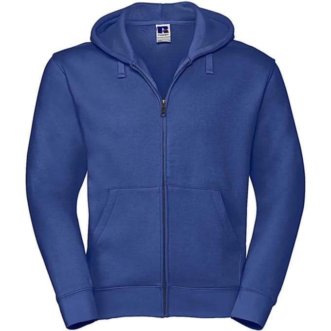 Authentic Full Zip Hoodie Sweatshirt 'Russell' Bright Royal - M