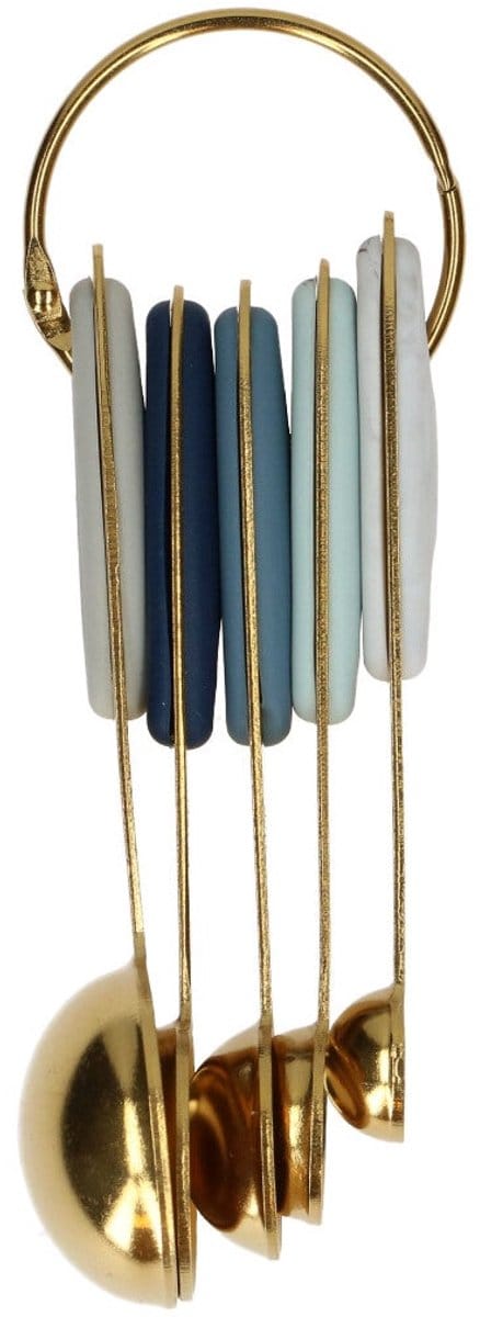 Wilton Gouden Metalen Maatlepels set/5