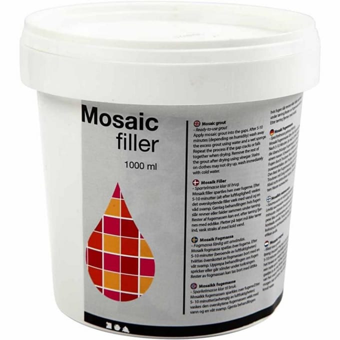 Creativ Company Mosaic Filler 1000 ml Wit