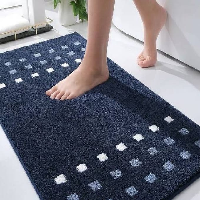 Casilin Brica Badmat - 60 x 100 cm - Antislip - Donkergrijs