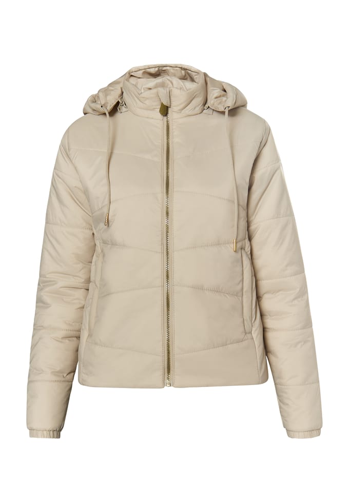 Faina licht gewatteerd jack Dames lichtbeige