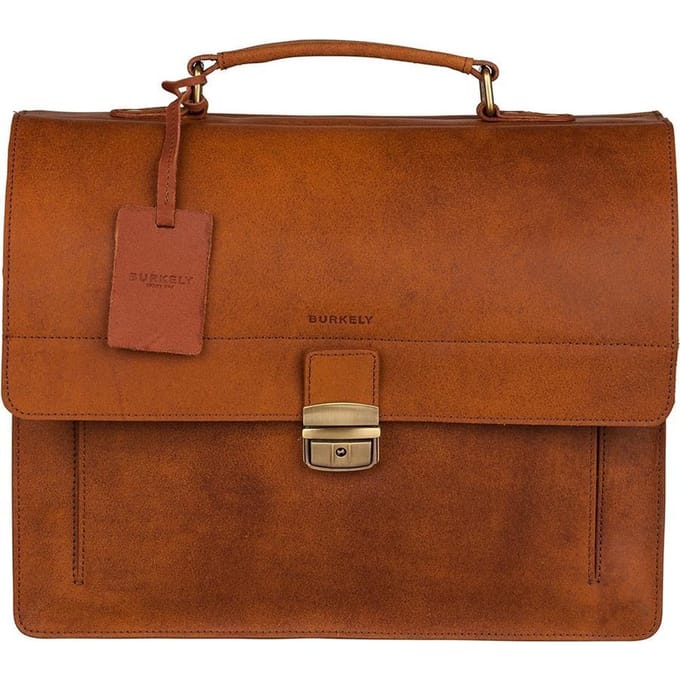 Burkely Vintage Scott Briefcase 2-Comp - Aktetas - Cognac
