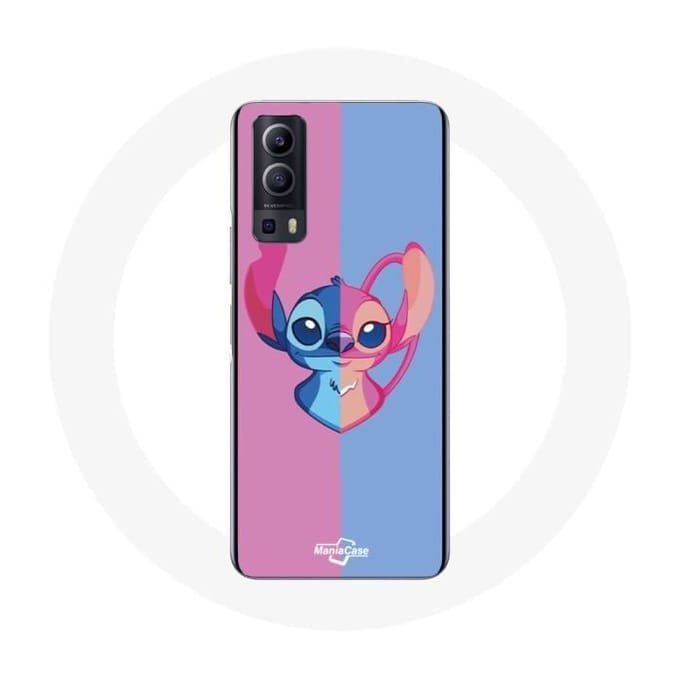 Vivo Y72 Stitch en engelentas blauw roze