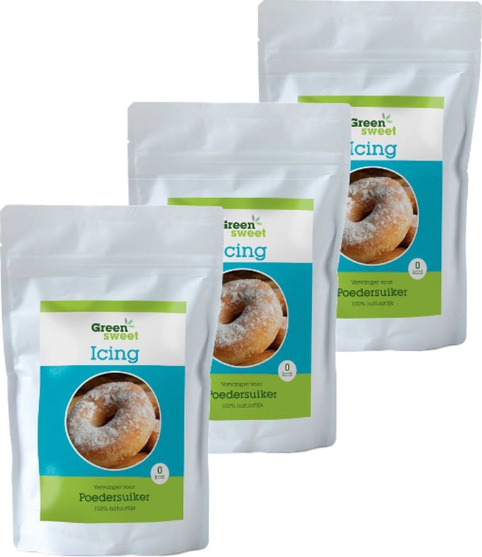 Green Sweet | Icing | 3 stuks | 3 x 225g