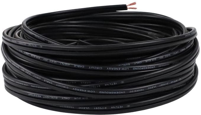 Laagspanning landschapslichtkabel 12 V 3,6 m 12 AWG buiten