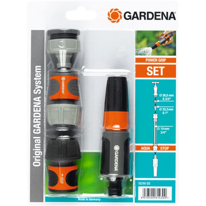 GARDENA 4delige Tuinslang aansluitingen set - Plantenspuit - Zwart