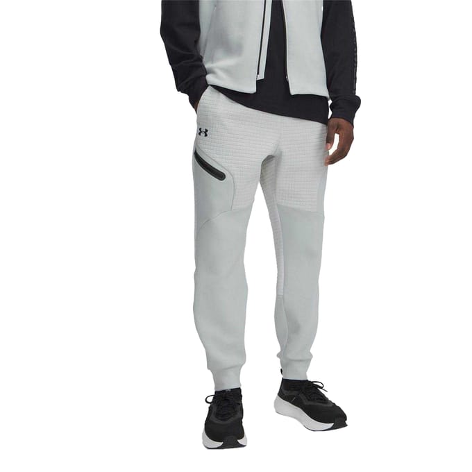 Under Armour Heren Unstoppable joggingbroek met structuur en slank model (Groen)