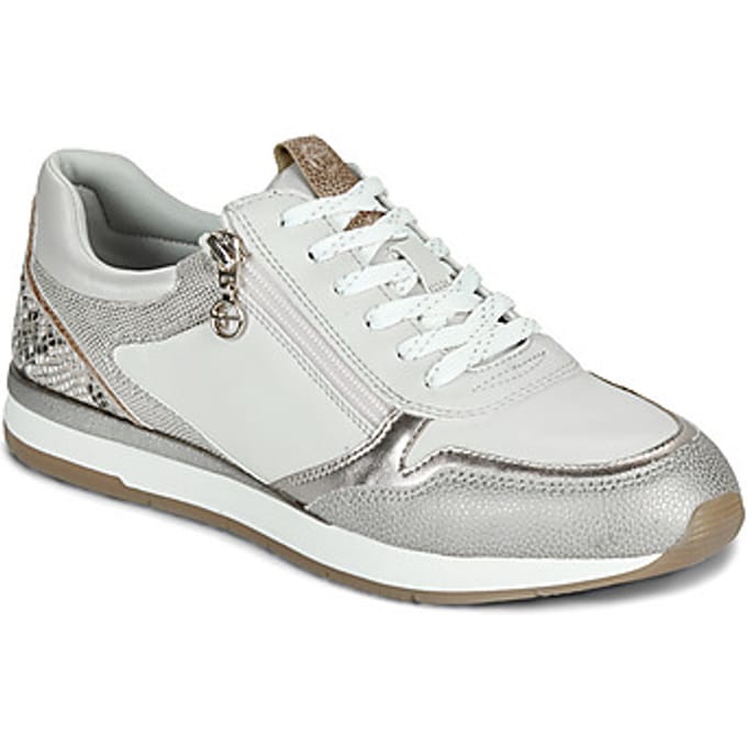 Tamaris sneakers dames wit beige