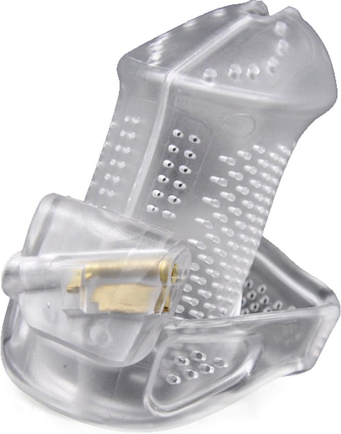 BRUTUS Airmesh Cage - Chastity Cage Kuisheidskooi -Discreet slot