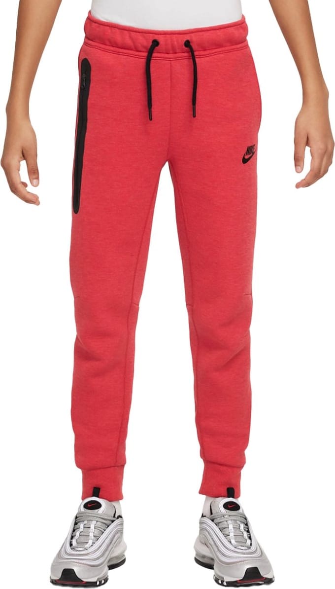 Nike sportswear tech fleece joggingbroek in de kleur rood.