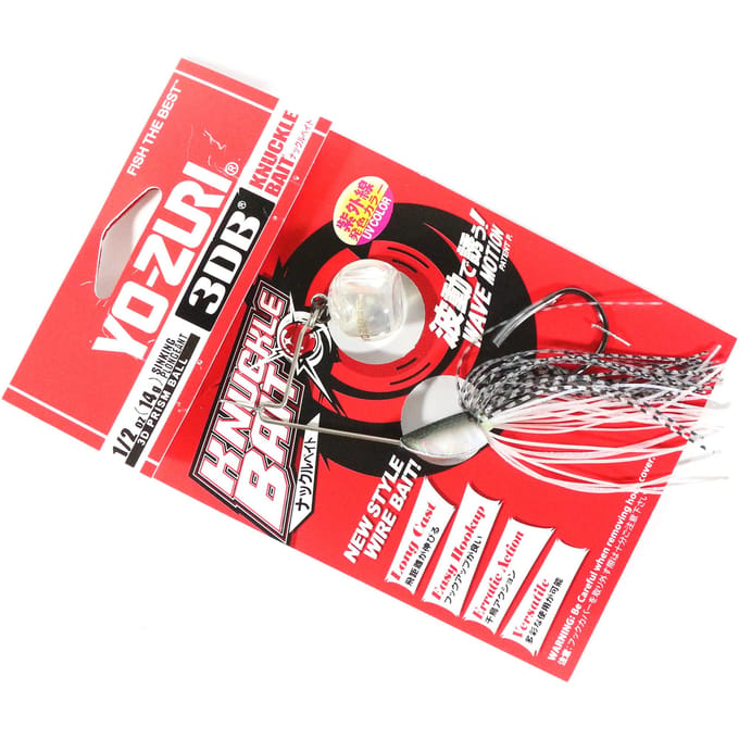 Yo Zuri Duel 3DB Knuckle Spinnerbait 1/2 oz Zinkend Kunstaas R1302-TSH (4324) black