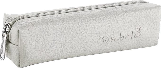 Bombata Etui Classic 19 X 5 Cm Kunstleer Grijs
