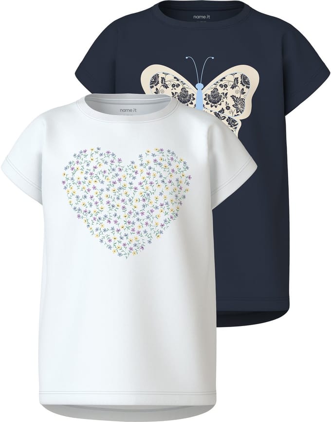 NAME IT - NKFVIGEA 2P CAPSL TOP J - Meisjes - T-shirts